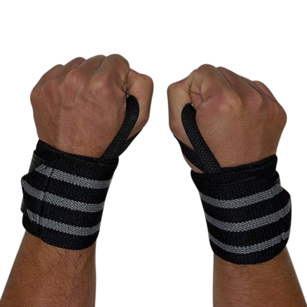 Swoll Daddy Wrist Wraps - 18" Premium Grade with Thumb Loops - Wrist Support Brace - Men & Women - Strength Training, Crossfit, Powerlifting, Weight Lifting