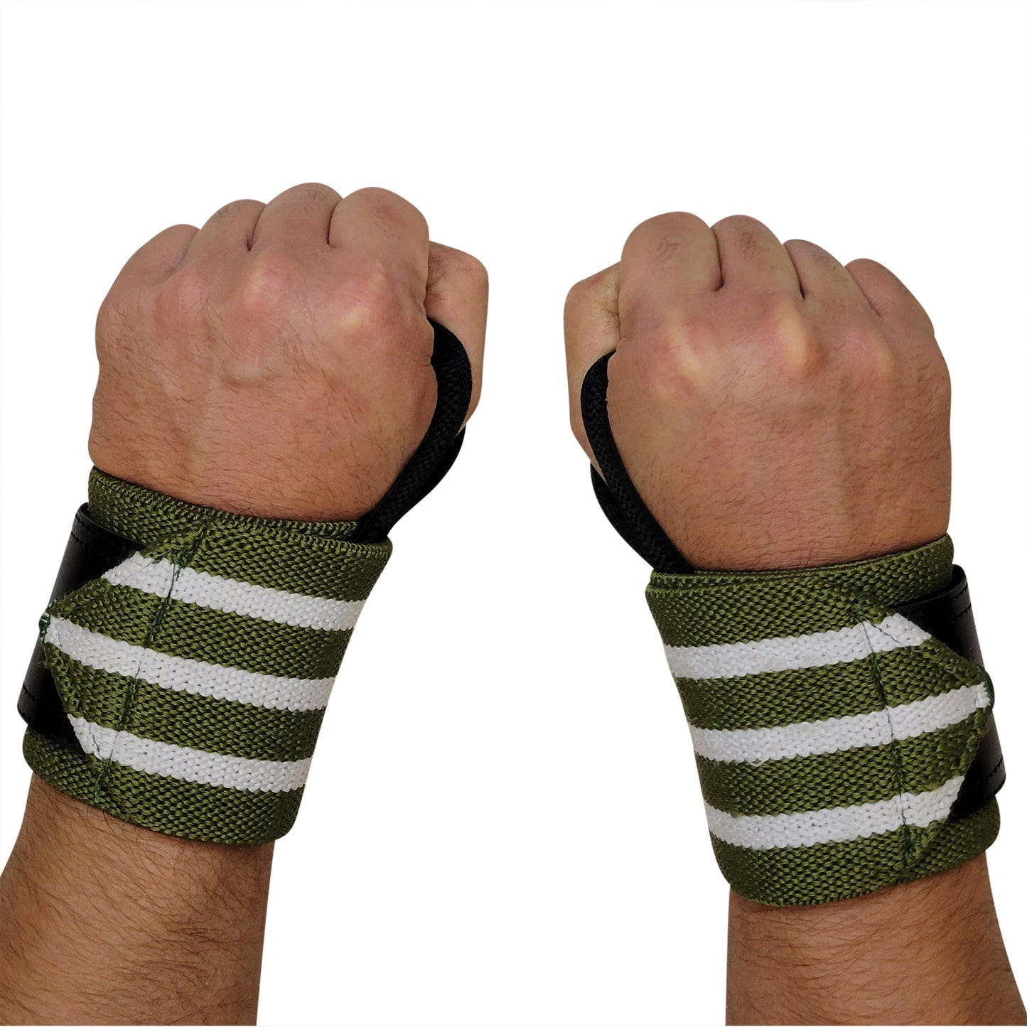 Swoll Daddy Wrist Wraps - 18" Premium Grade with Thumb Loops - Wrist Support Brace - Men & Women - Strength Training, Crossfit, Powerlifting, Weight Lifting