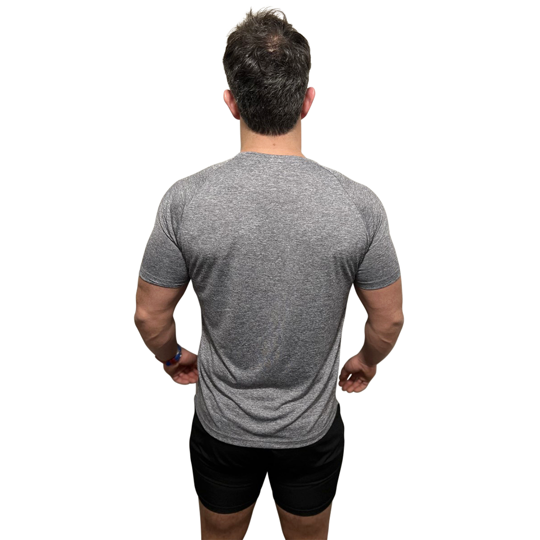 Swoll Daddy Workout Shirts with Moisture Wicking Quick Dry Active Athletic Men's Gym Performance T Shirts