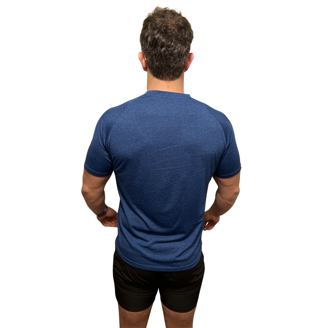 Swoll Daddy Workout Shirts with Moisture Wicking Quick Dry Active Athletic Men's Gym Performance T Shirts