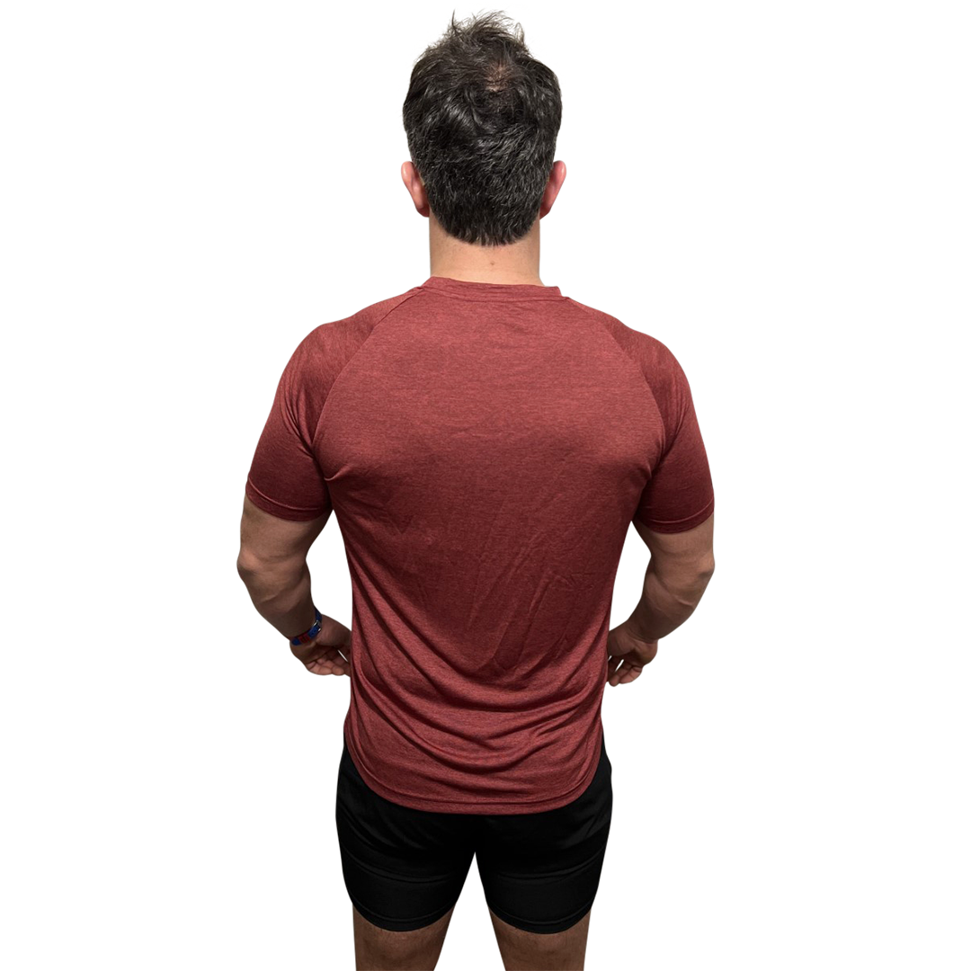 Swoll Daddy Workout Shirts with Moisture Wicking Quick Dry Active Athletic Men's Gym Performance T Shirts