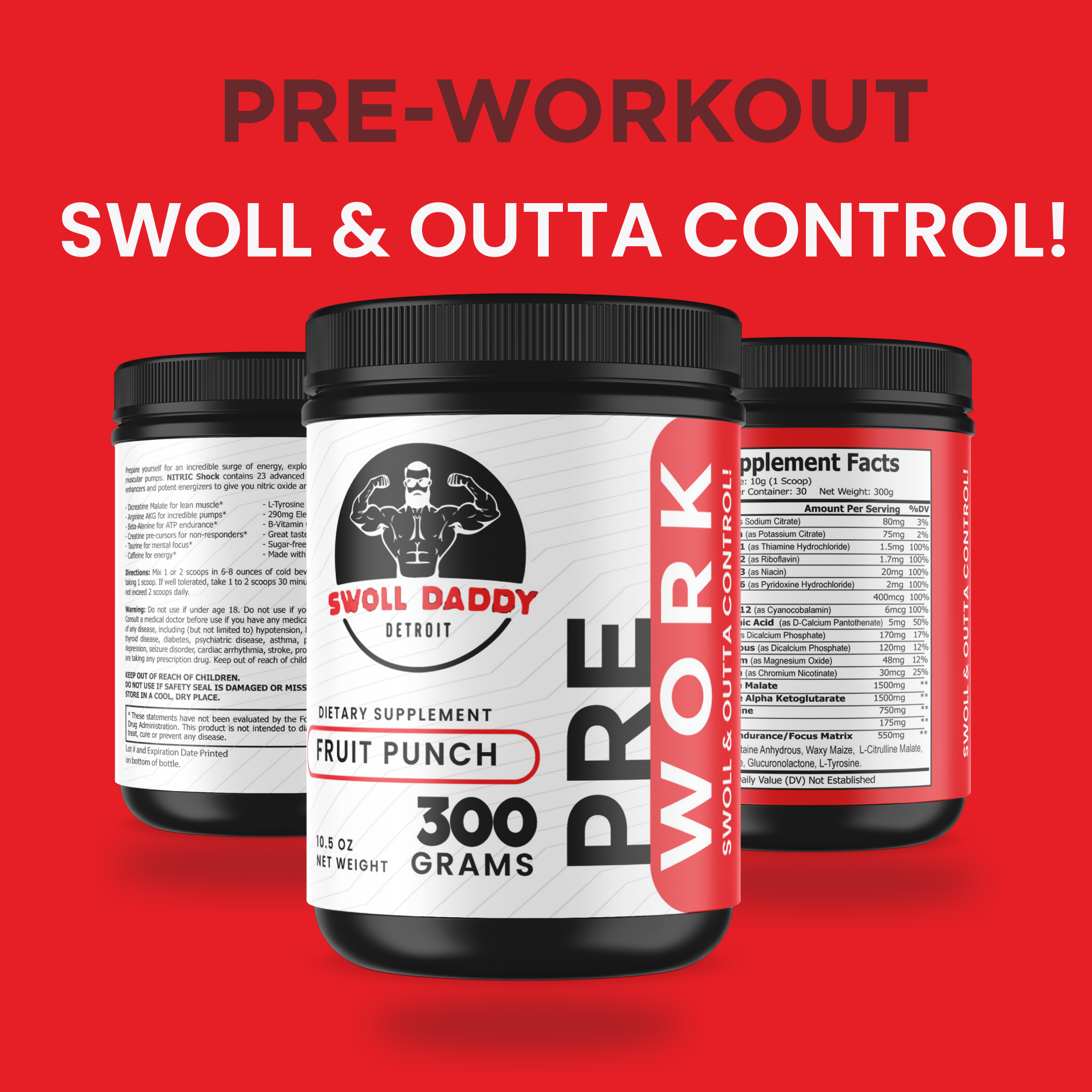 Pre-Workout Bundle with Sweat Mop - Steel Supplements